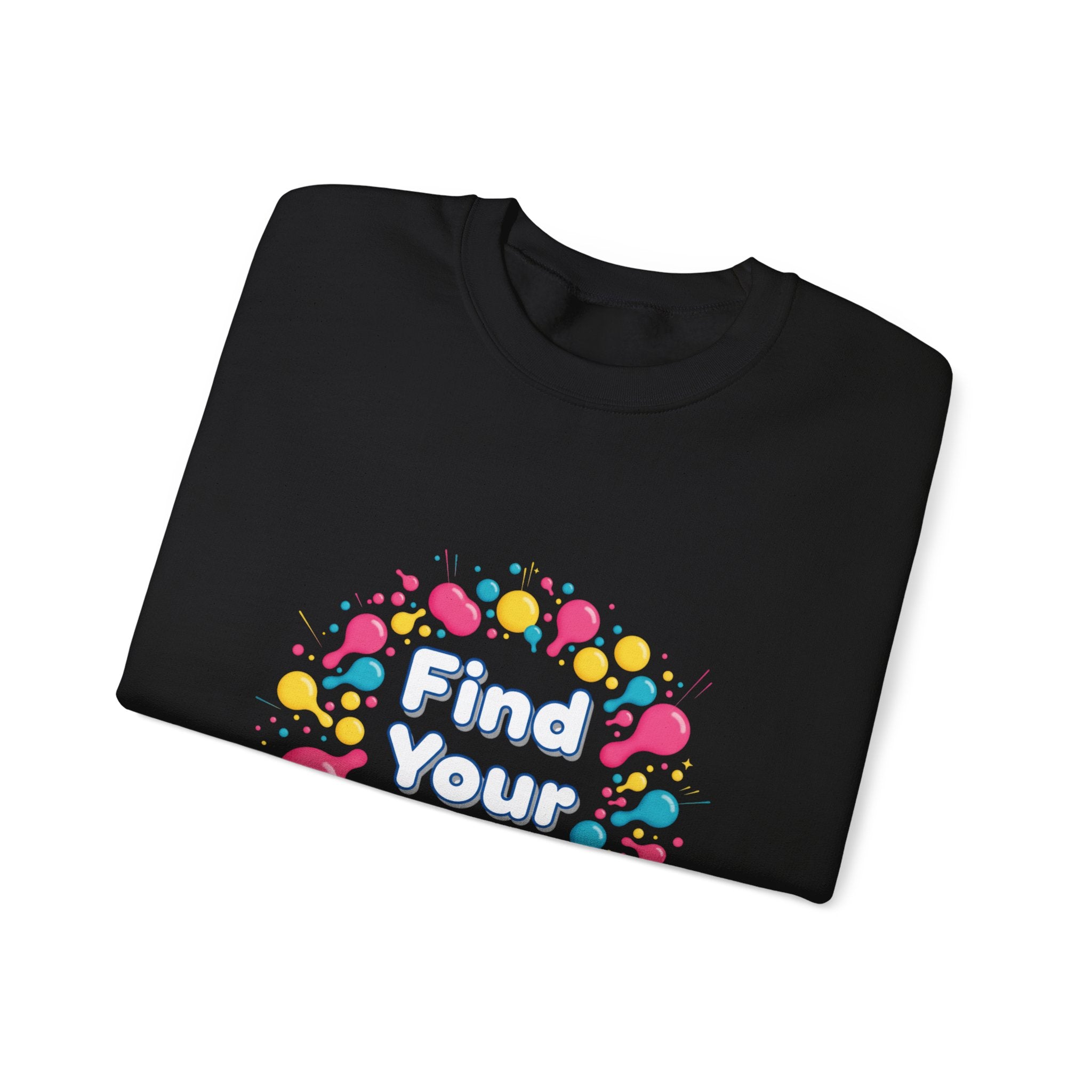 Find Your Joy Sweatshirt | dopamine decor, neon squiggle art