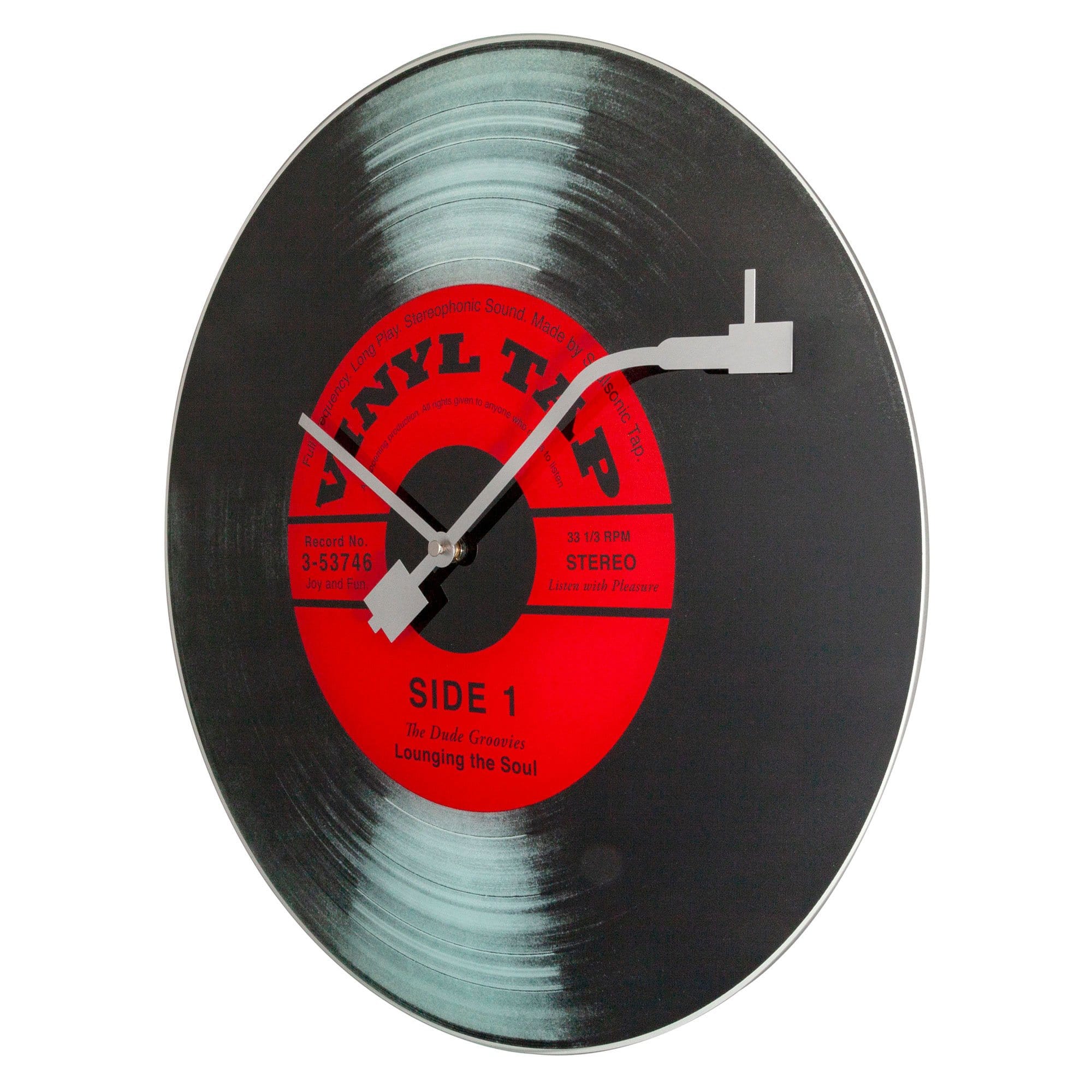 Wall clock - 43 cm - Glass - 'Vinyl Tap' - Goat Corp