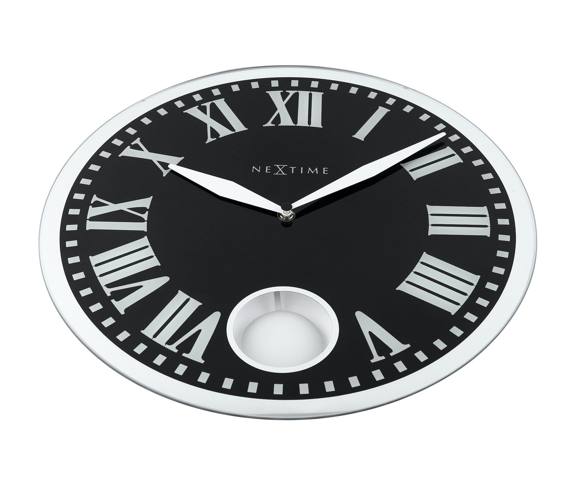 Wall clock - 43 x 4.2 cm - Glass - 'Romana' - Goat Corp