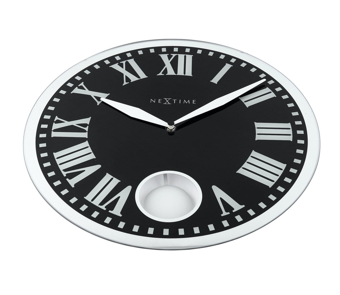 Wall clock - 43 x 4.2 cm - Glass - 'Romana' - Goat Corp