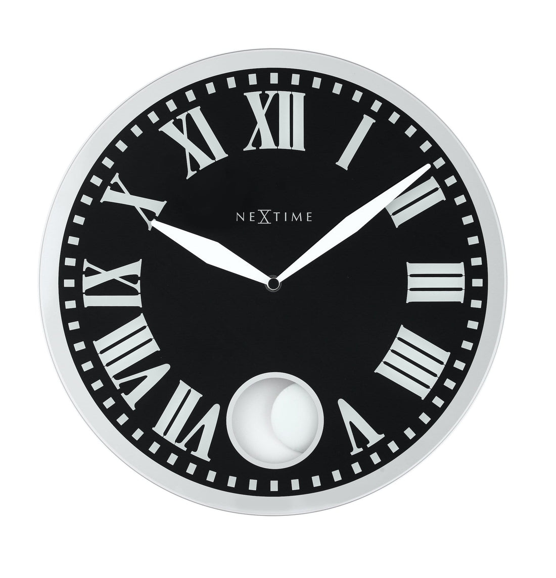 Wall clock - 43 x 4.2 cm - Glass - 'Romana' - Goat Corp