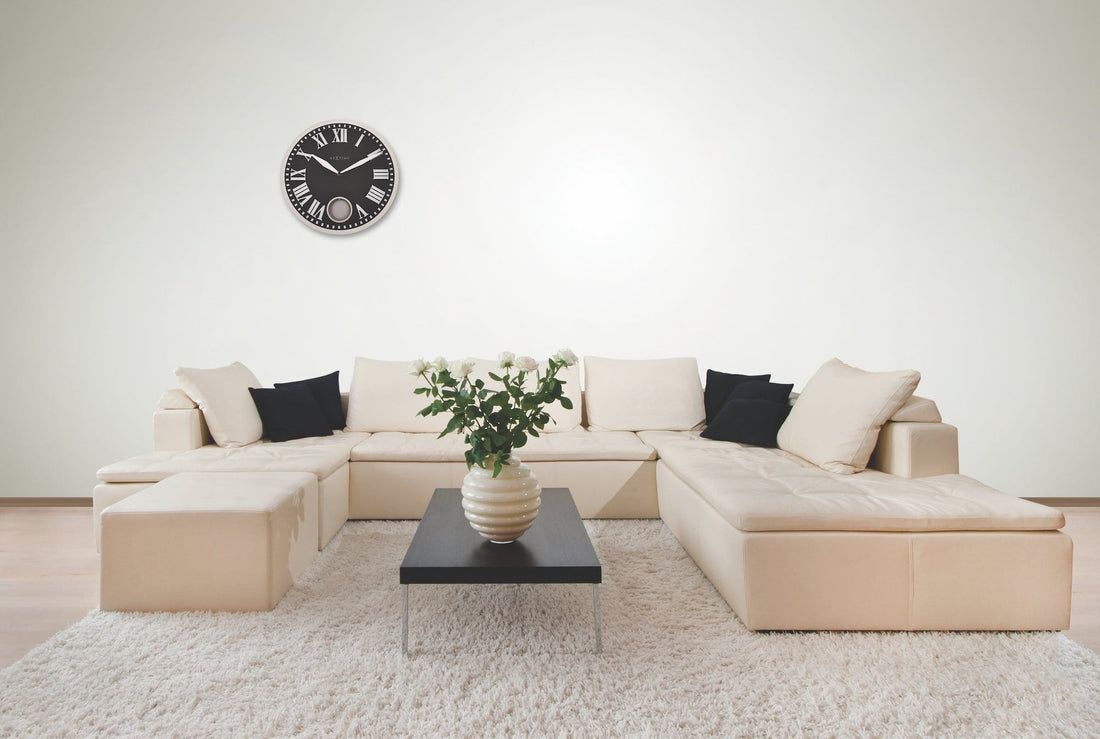 Wall clock - 43 x 4.2 cm - Glass - 'Romana' - Goat Corp