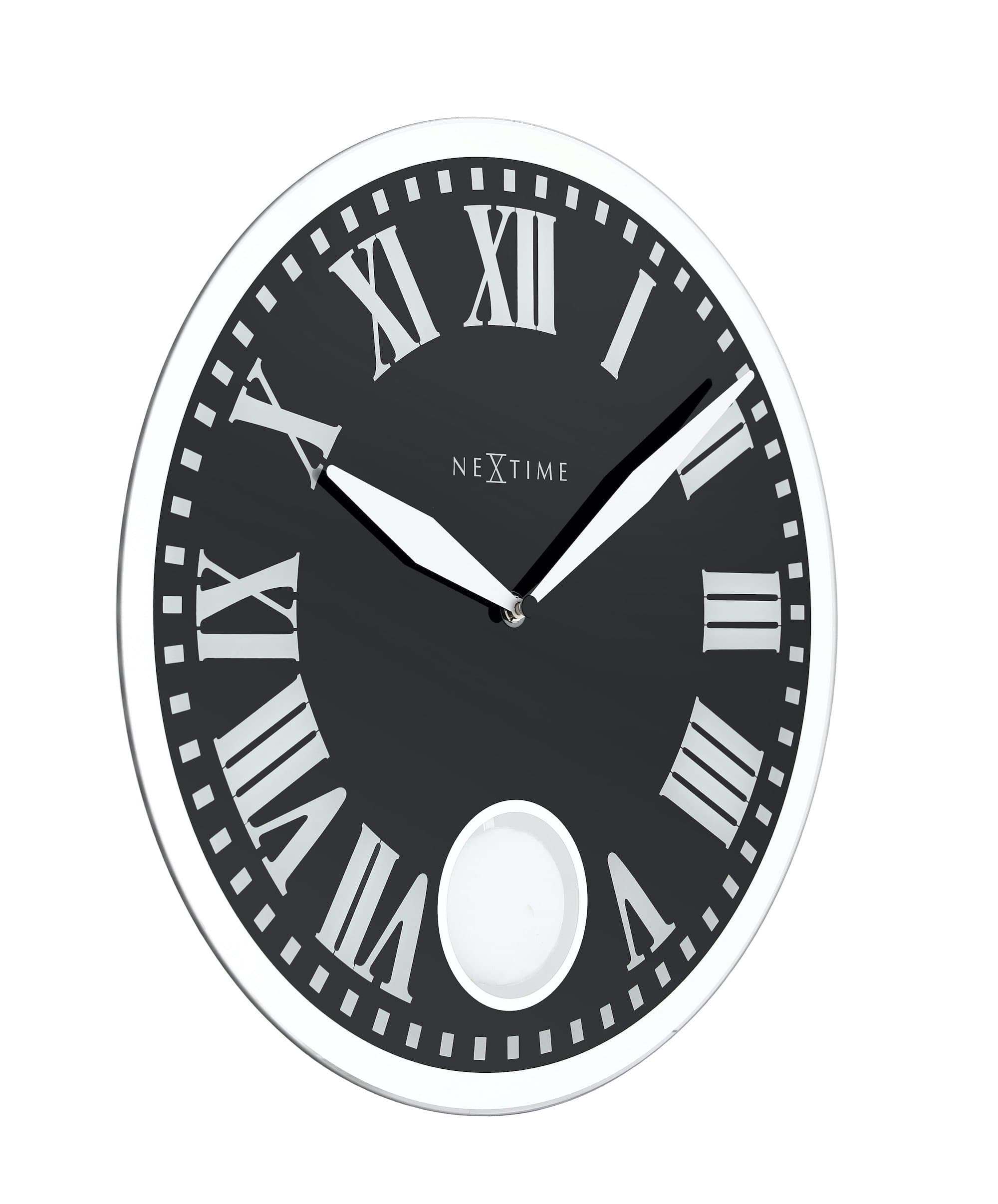 Wall clock - 43 x 4.2 cm - Glass - 'Romana' - Goat Corp