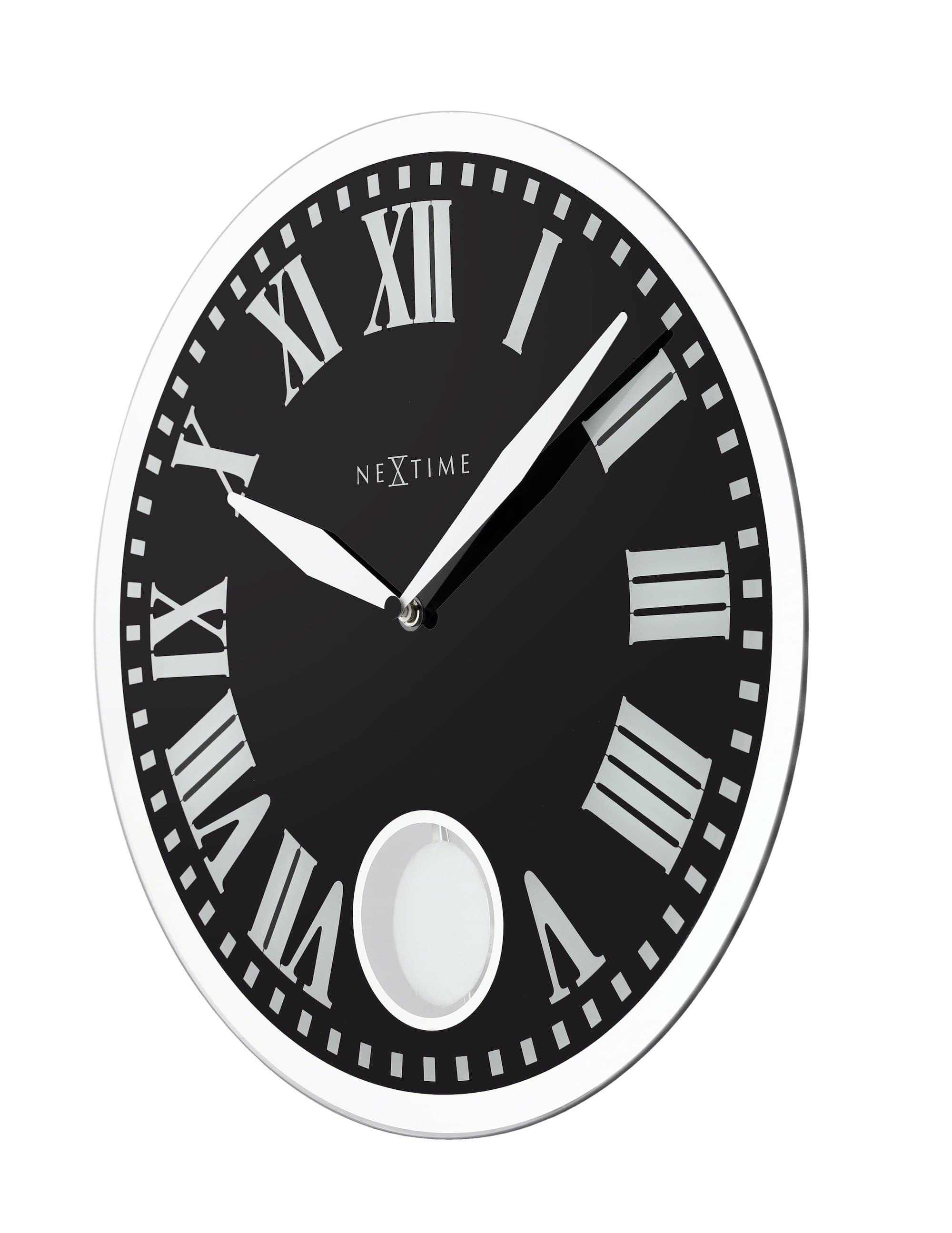 Wall clock - 43 x 4.2 cm - Glass - 'Romana' - Goat Corp