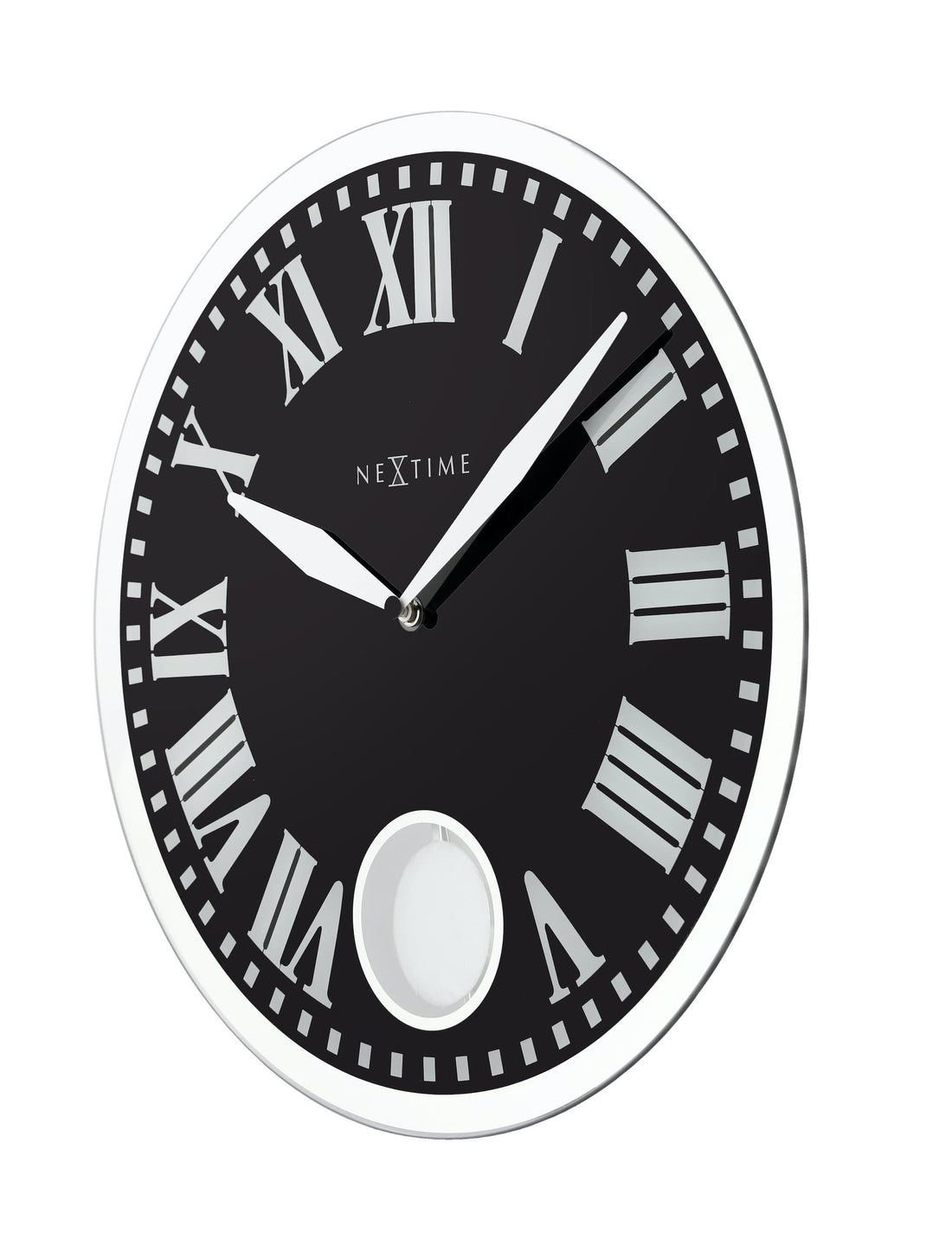 Wall clock - 43 x 4.2 cm - Glass - 'Romana' - Goat Corp