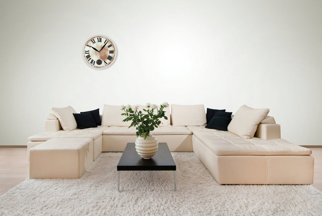 Wall clock - 43 x 4.2 cm - Glass - 'Romana' - Goat Corp