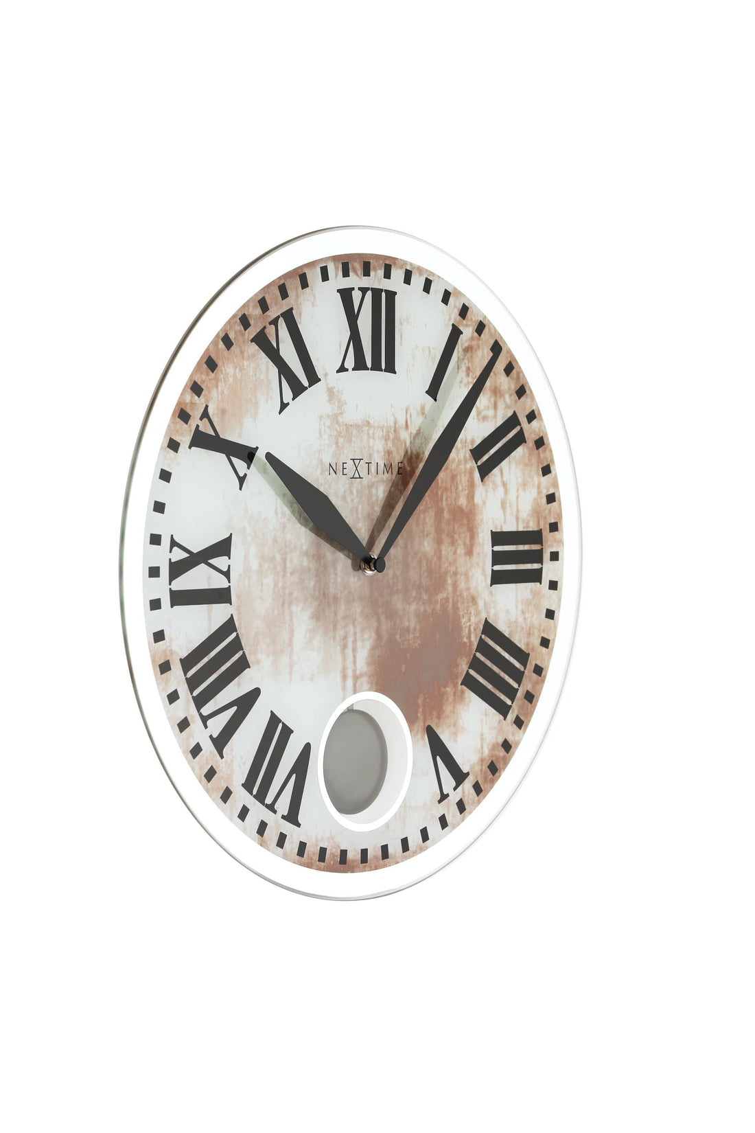 Wall clock - 43 x 4.2 cm - Glass - 'Romana' - Goat Corp