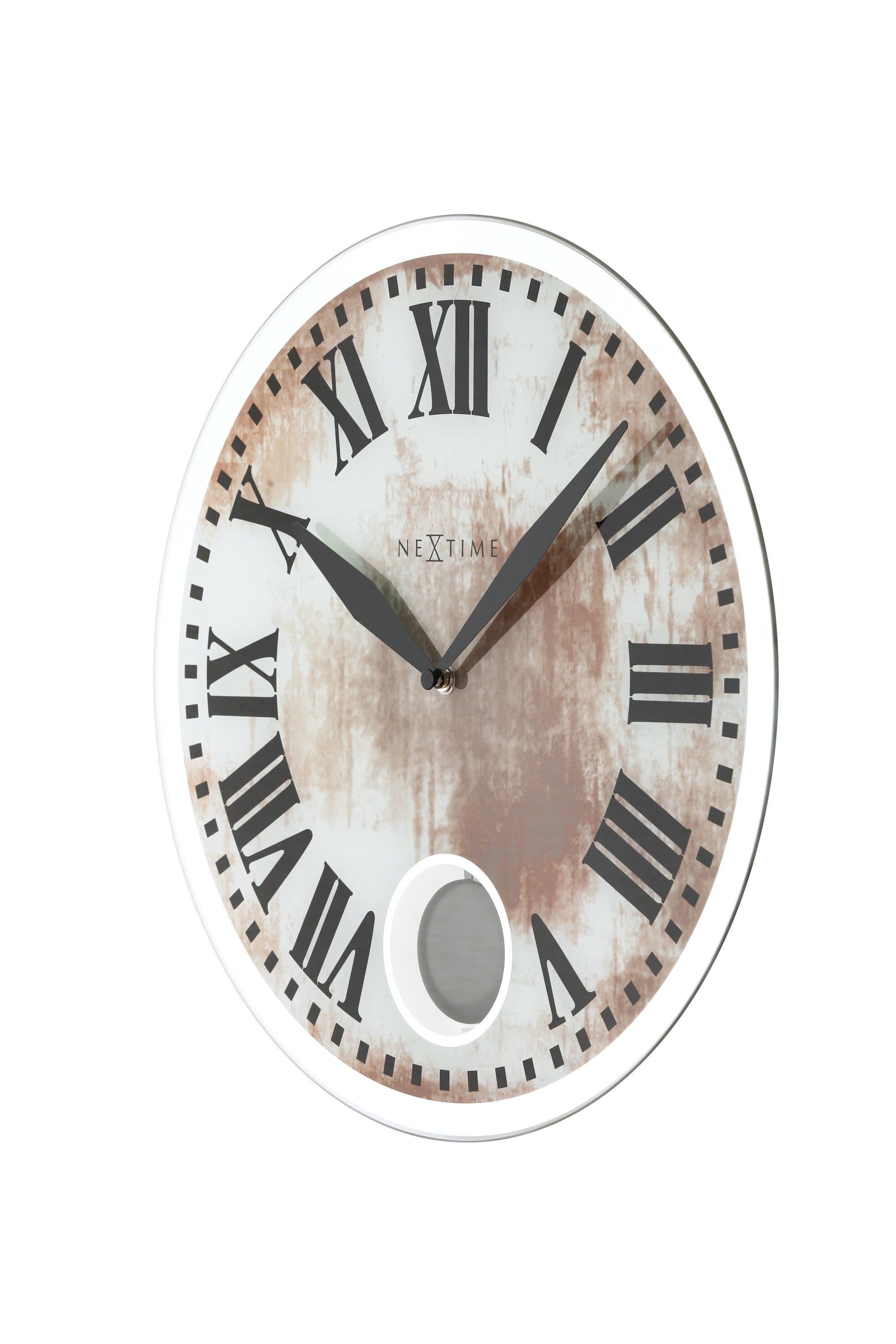Wall clock - 43 x 4.2 cm - Glass - 'Romana' - Goat Corp
