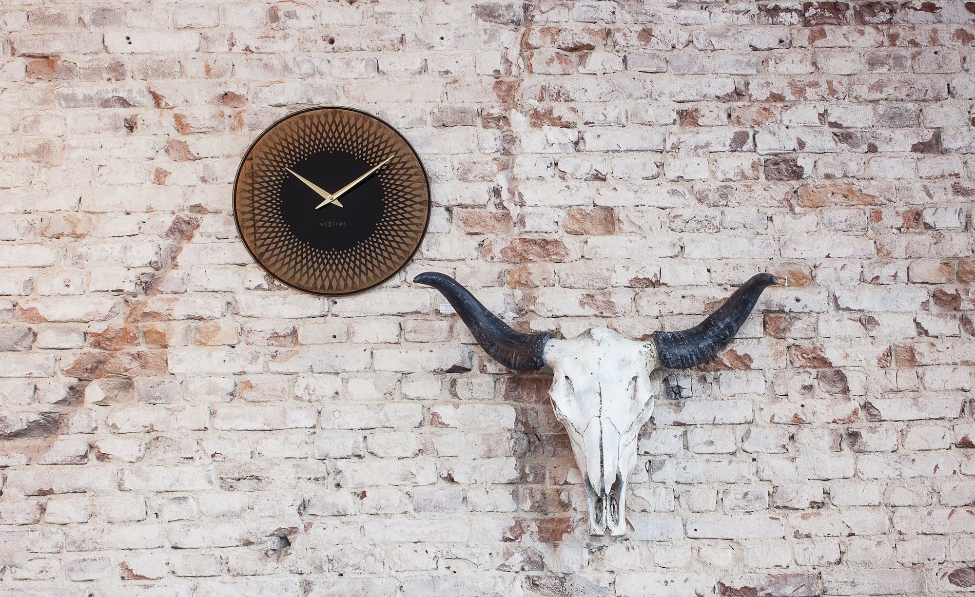 Wall clock -  43 cm - Glass - 'Sahara' - Goat Corp