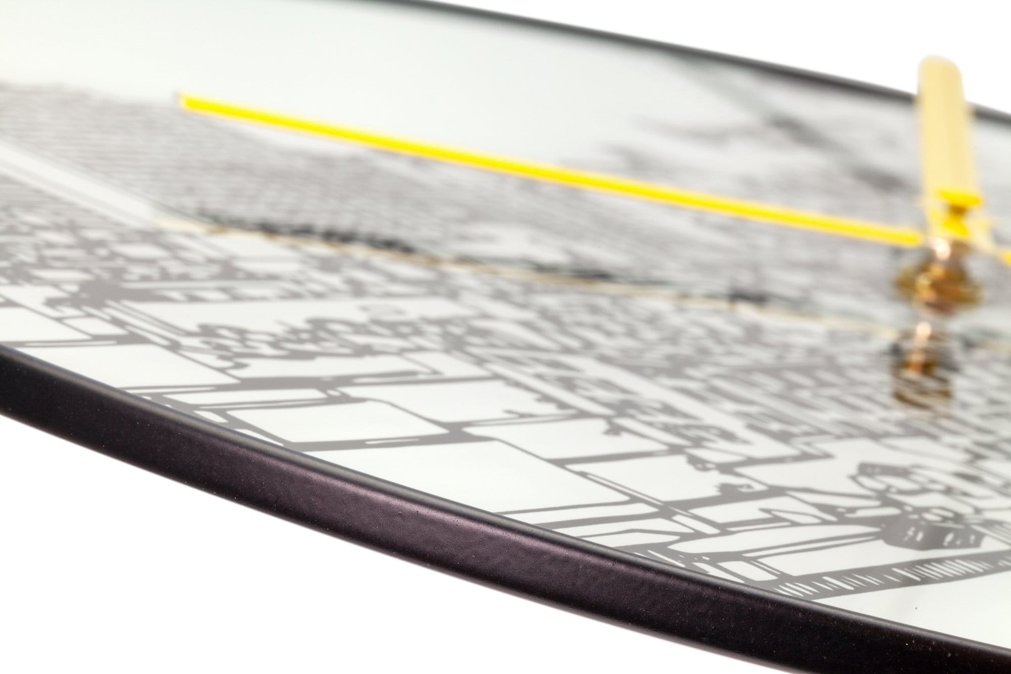 Wall clock -  40 cm - Glass / Metal - Trumpet City - Goat Corp