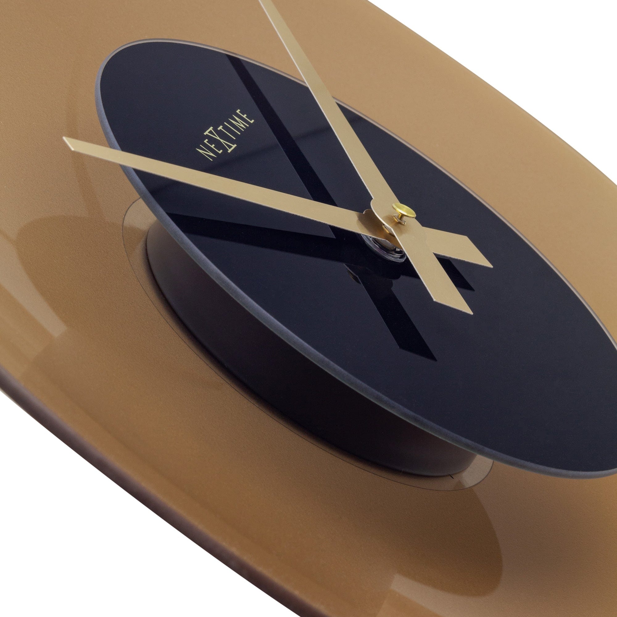 Wall Clock 40cm - Silent - Glass - "Float" - Goat Corp