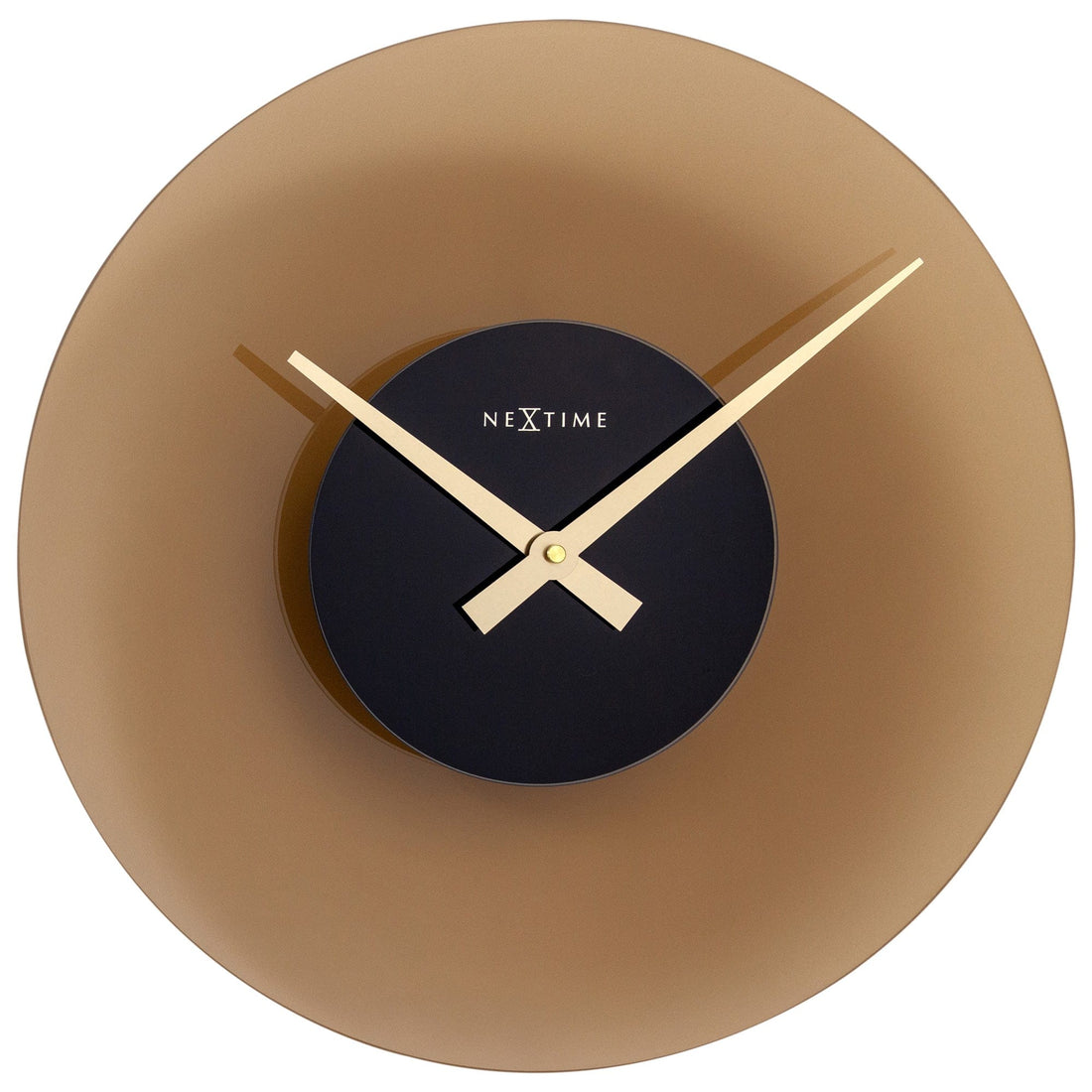 Wall Clock 40cm - Silent - Glass - "Float" - Goat Corp