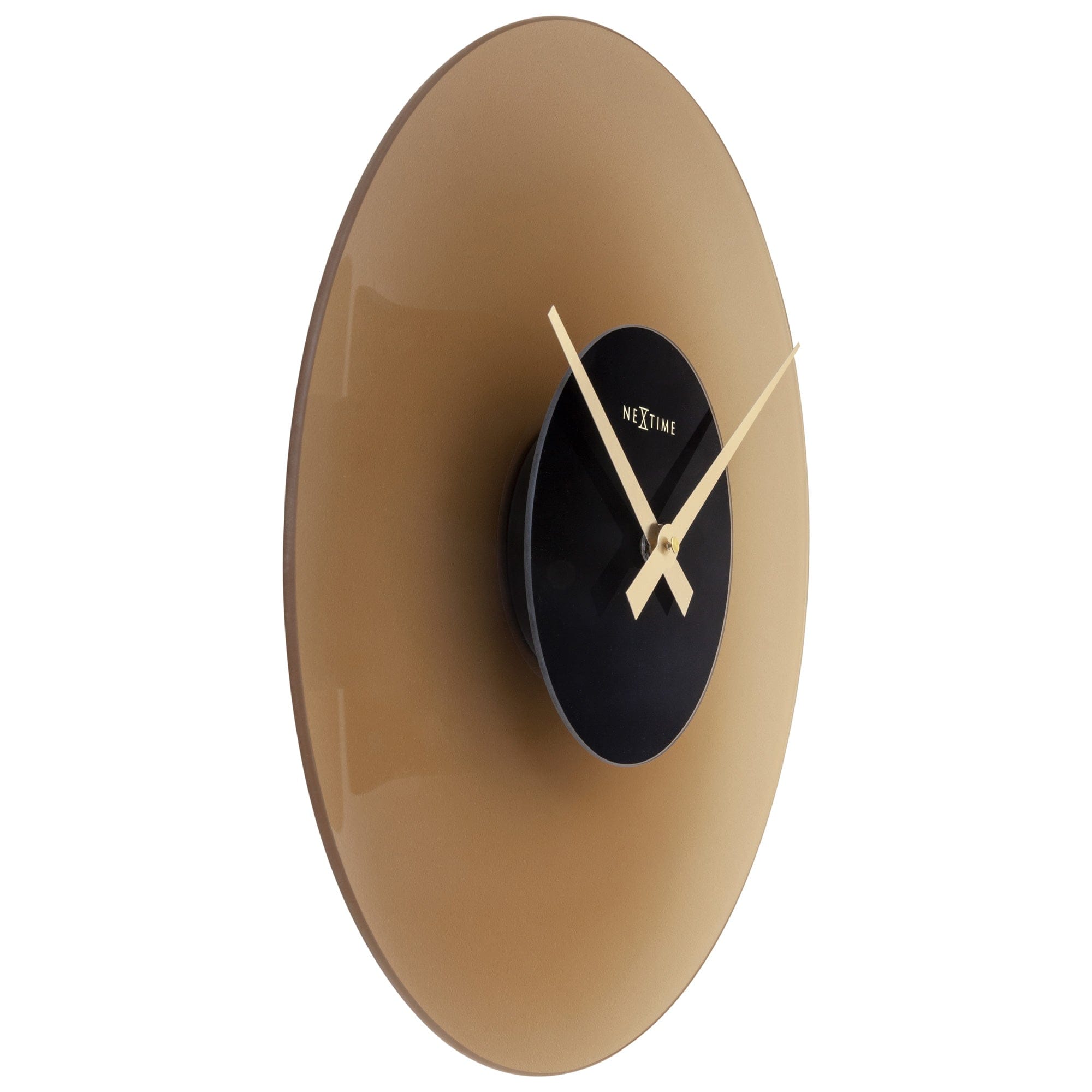 Wall Clock 40cm - Silent - Glass - "Float" - Goat Corp