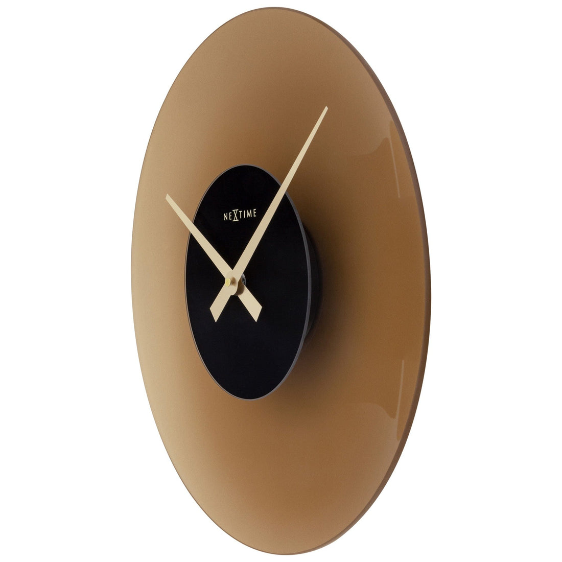 Wall Clock 40cm - Silent - Glass - "Float" - Goat Corp