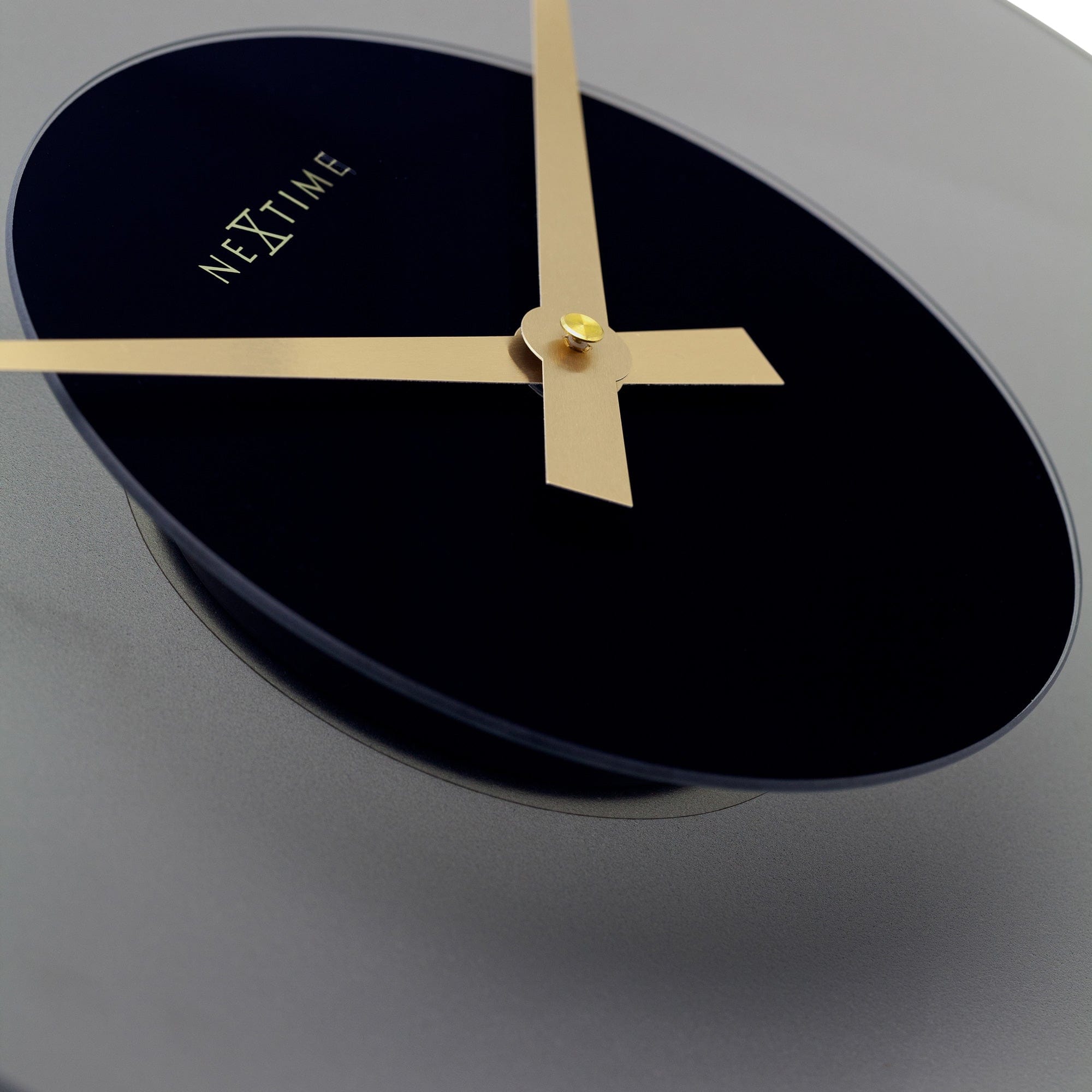 Wall Clock 40cm - Silent - Glass - "Float" - Goat Corp