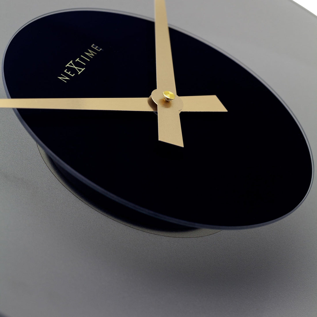 Wall Clock 40cm - Silent - Glass - "Float" - Goat Corp