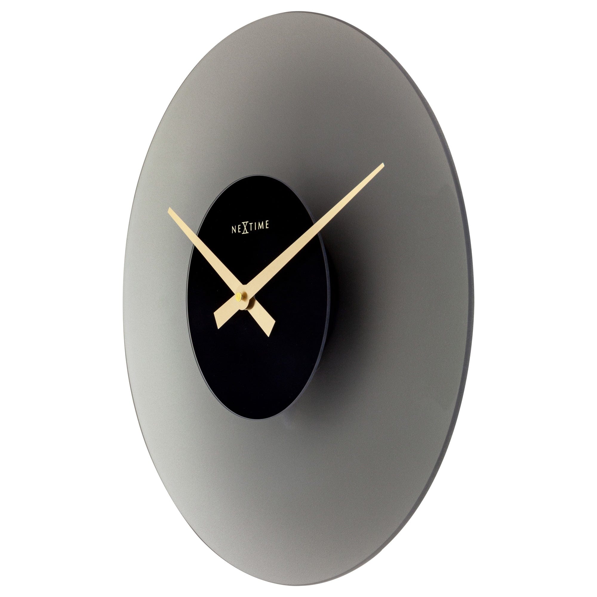 Wall Clock 40cm - Silent - Glass - "Float" - Goat Corp