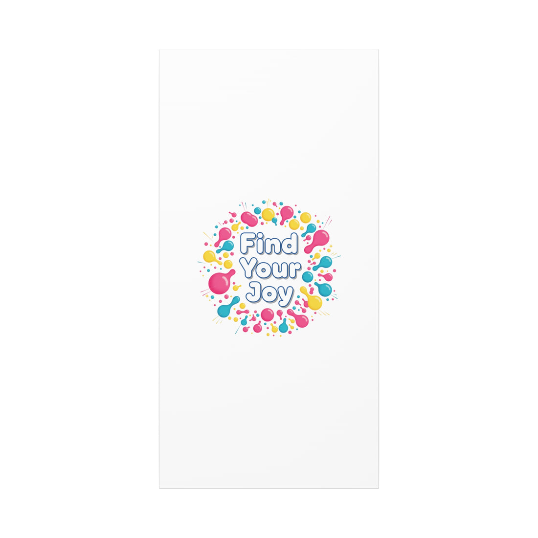 Find Your Joy Canvas | Dopamine Decor, Neon Gradient Squiggle Art