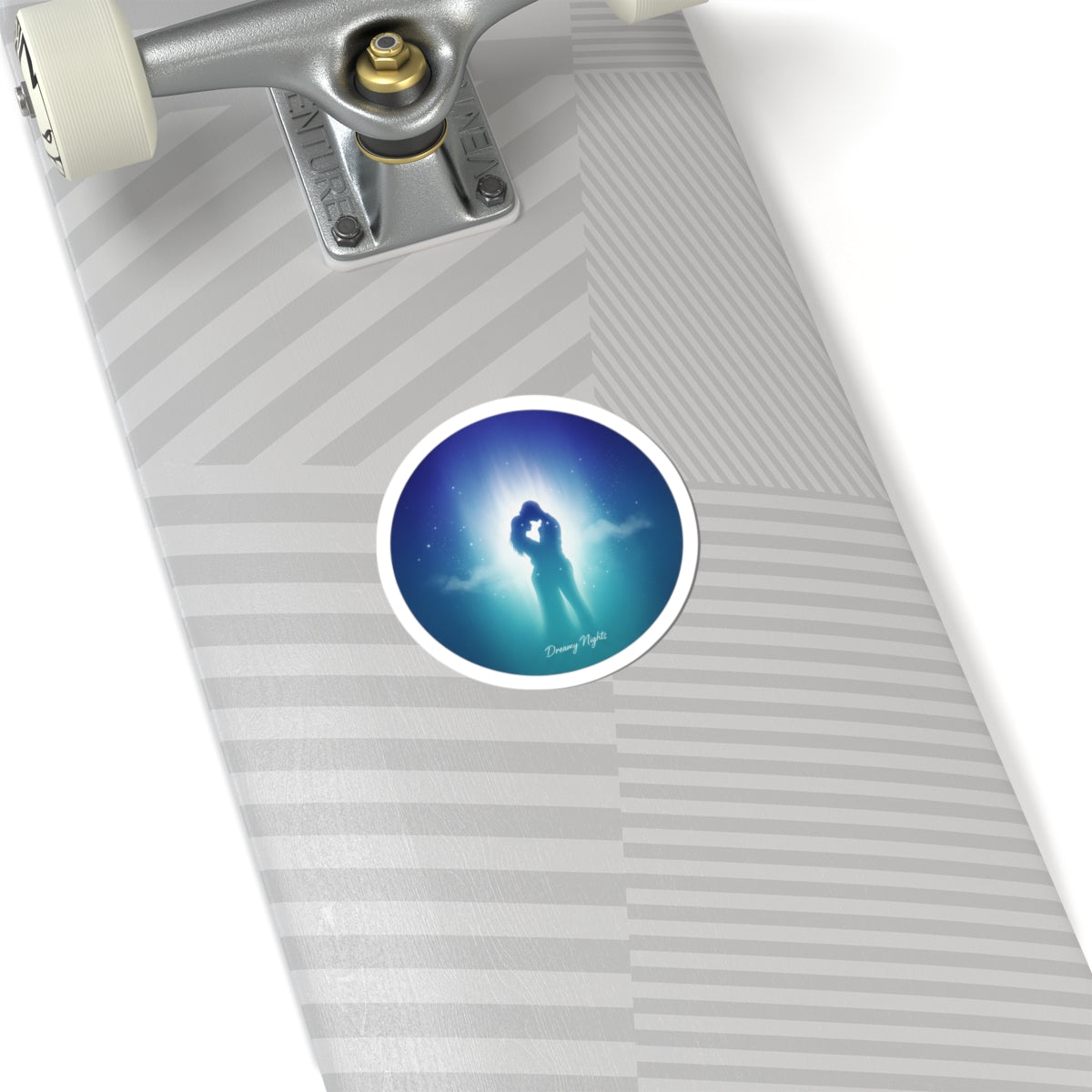 Dreamy Night Embrace Sticker | Afterlight Aesthetic, Luminous Nightscape