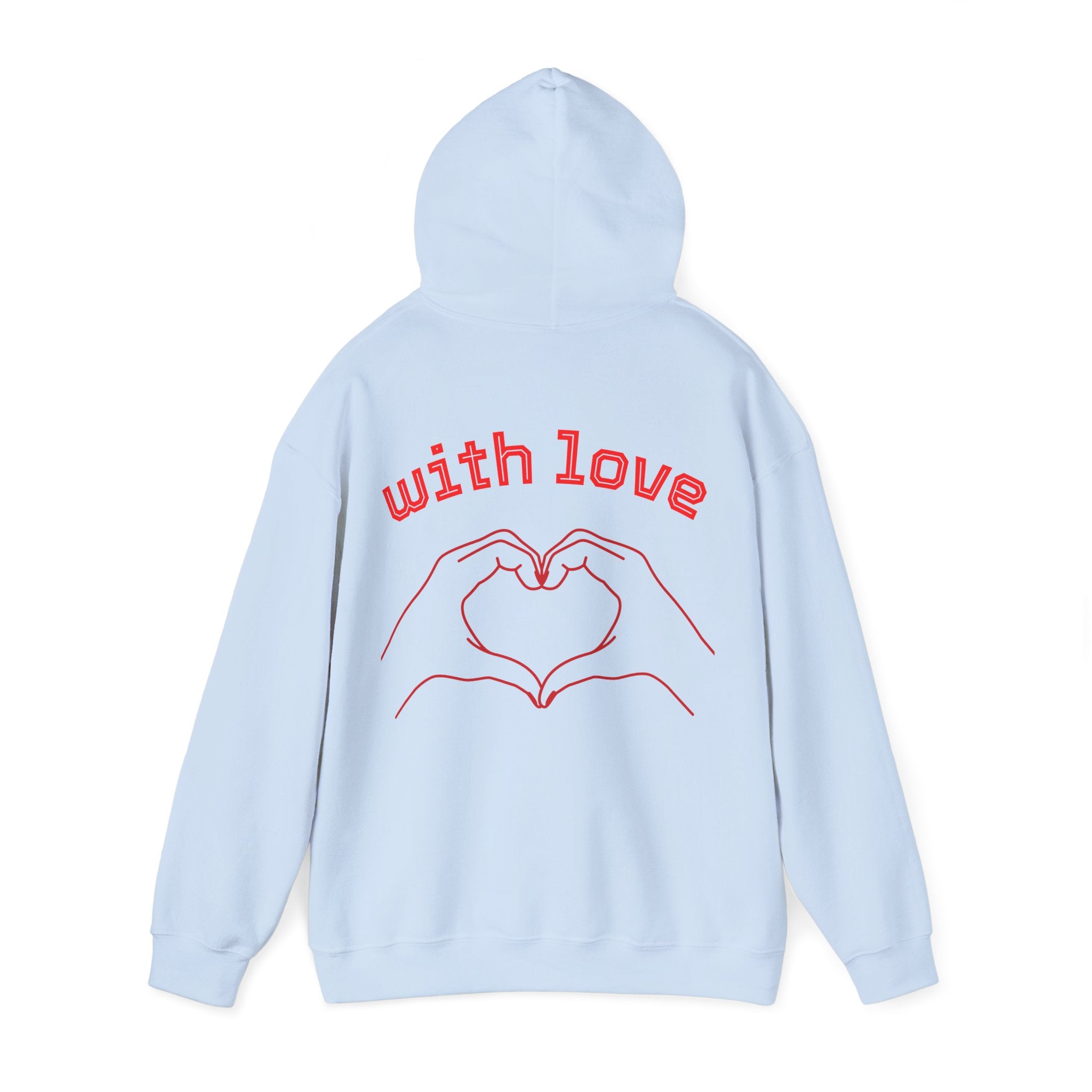 Heartfelt Love Hoodie, Unisex Hooded Sweatshirt for Couples, Valentine's Day Gift, Cozy Love Wear, Cute Friendship Sweatshirt - Goat Corp