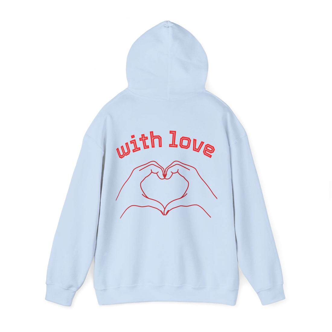 Heartfelt Love Hoodie, Unisex Hooded Sweatshirt for Couples, Valentine's Day Gift, Cozy Love Wear, Cute Friendship Sweatshirt - Goat Corp