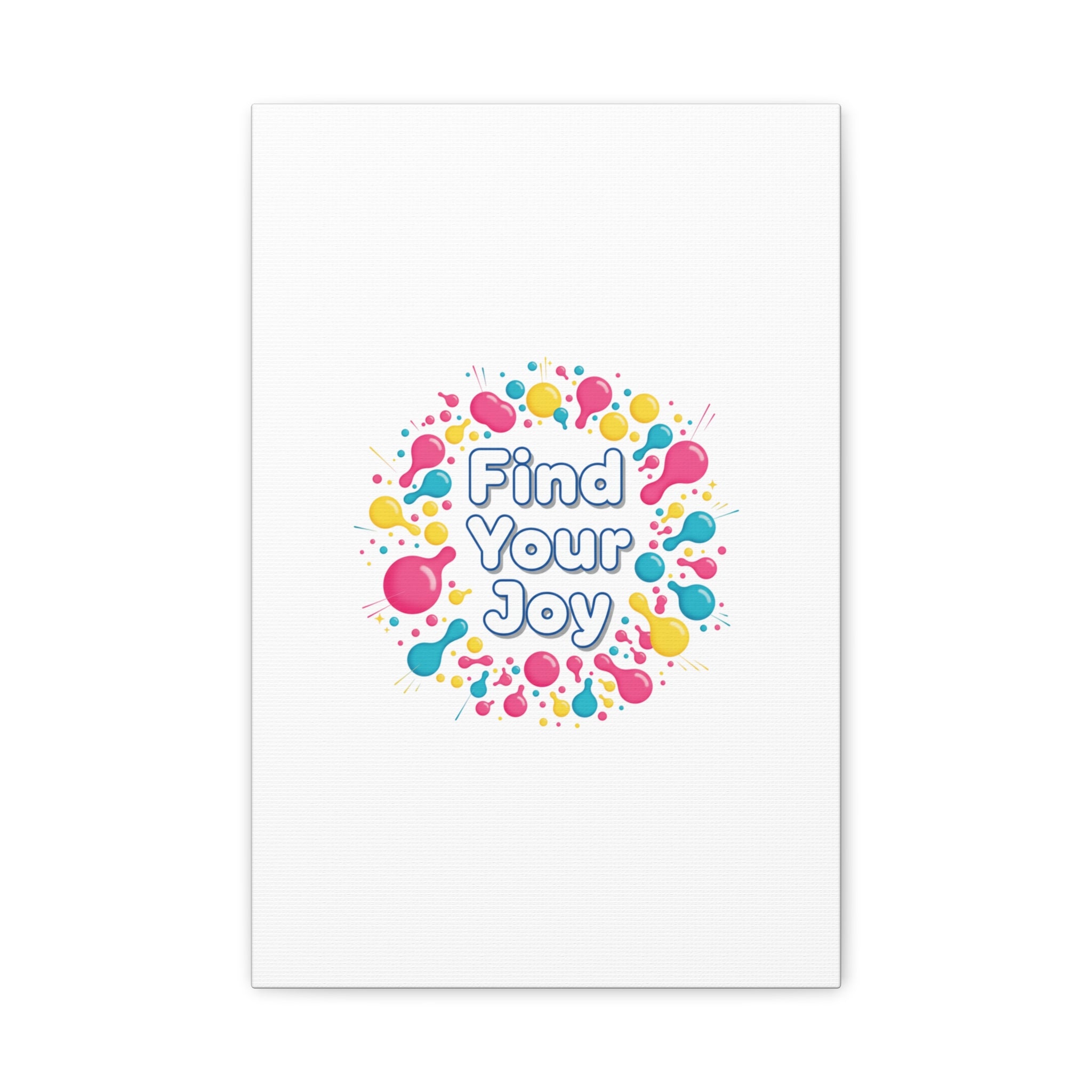 Find Your Joy Canvas | Dopamine Decor, Neon Gradient Squiggle Art