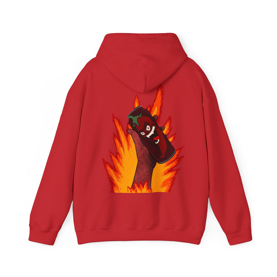 Stylish Unisex Graphic Hoodie, Cozy Fire Design Sweatshirt, Gift for Him & Her, Casual Everyday Wear, Perfect for Fall & Winter - Goat Corp