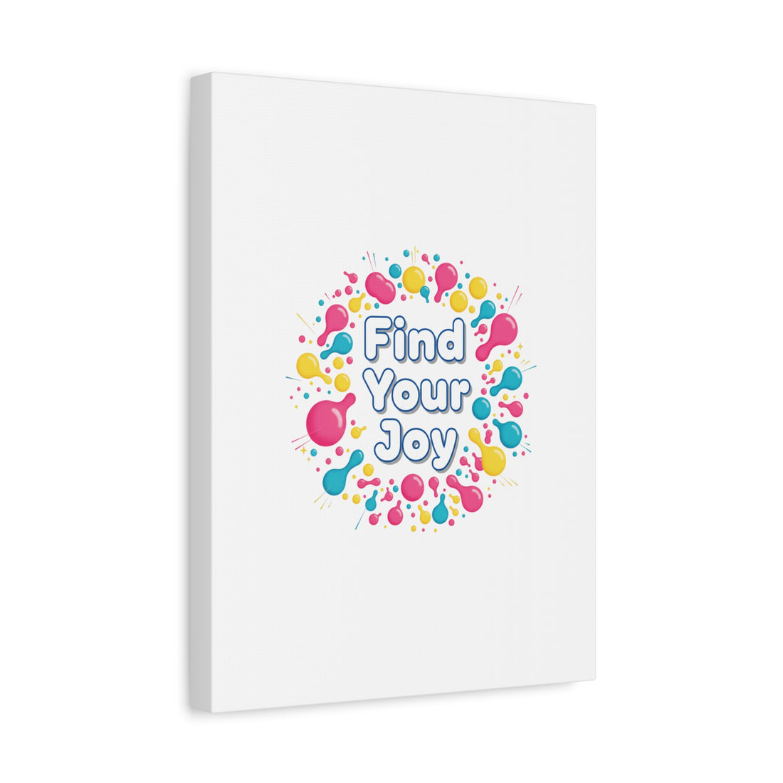 Find Your Joy Canvas | Dopamine Decor, Neon Gradient Squiggle Art