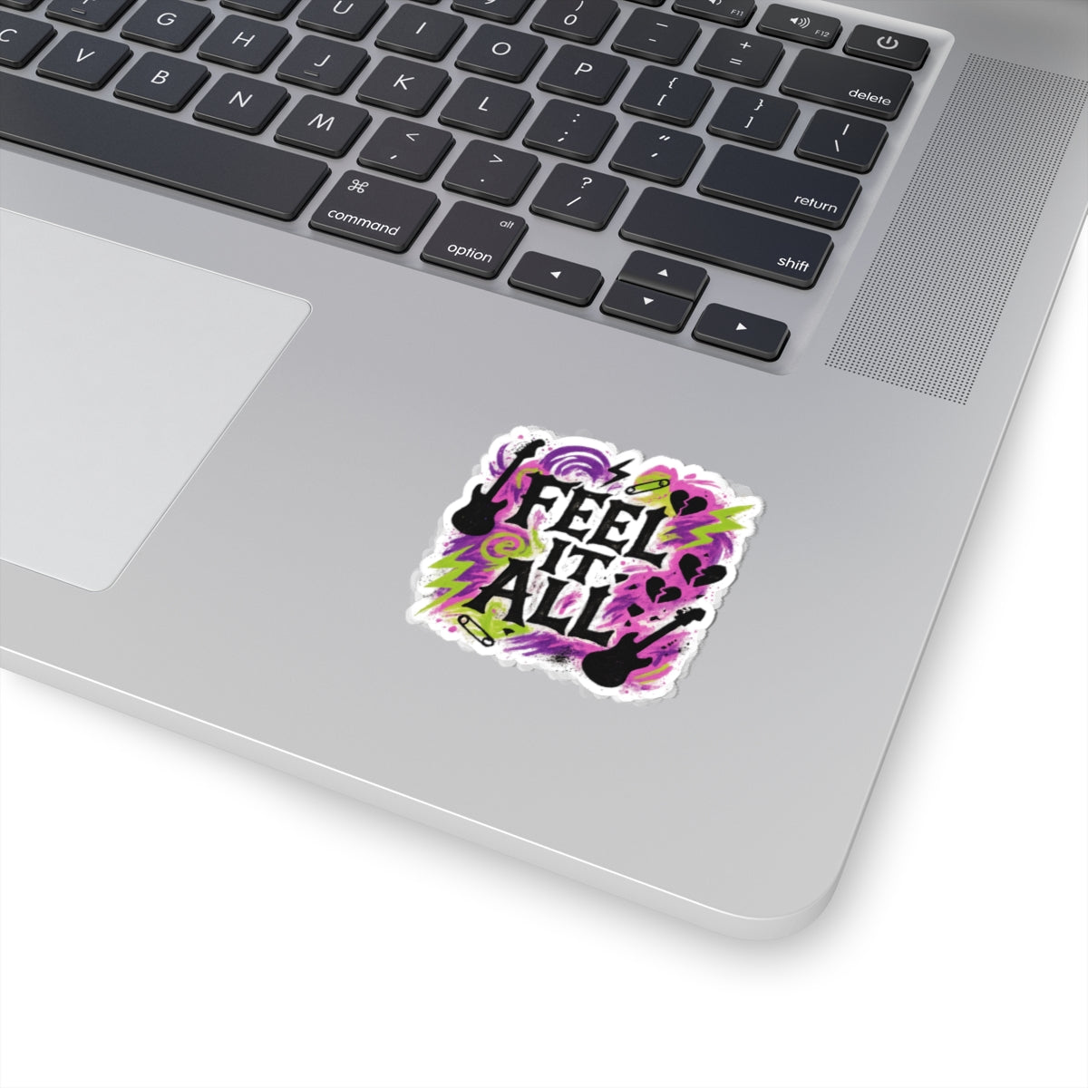Feel It All Sticker — Grunge Rock Kiss-Cut Decal
