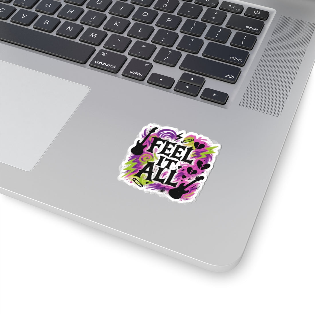 Feel It All Sticker — Grunge Rock Kiss-Cut Decal