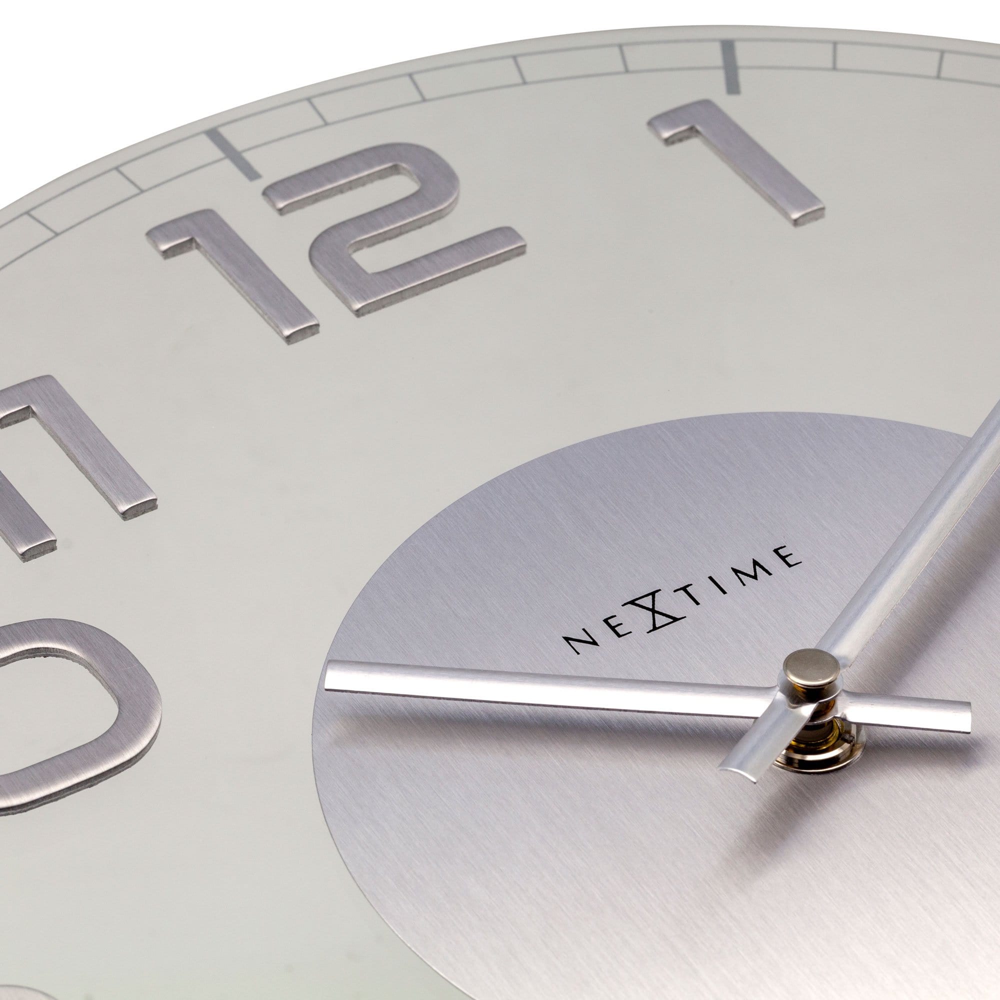 Wall clock - 30 x 3.5 cm - Glass - 'Classy Round' - Goat Corp