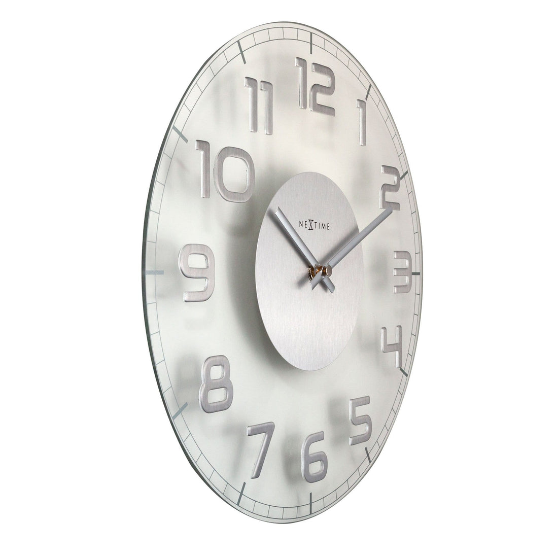 Wall clock - 30 x 3.5 cm - Glass - 'Classy Round' - Goat Corp