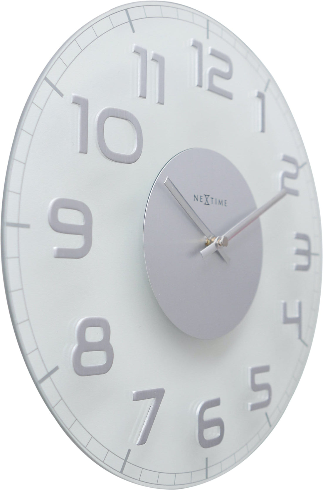 Wall clock - 30 x 3.5 cm - Glass - 'Classy Round' - Goat Corp