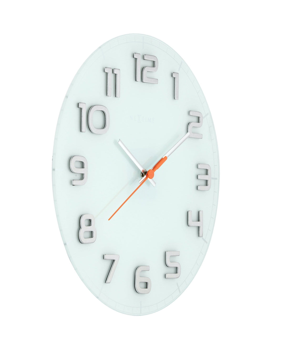 Wall clock - 30 x 3.5 cm - Glass - 'Classy Round' - Goat Corp