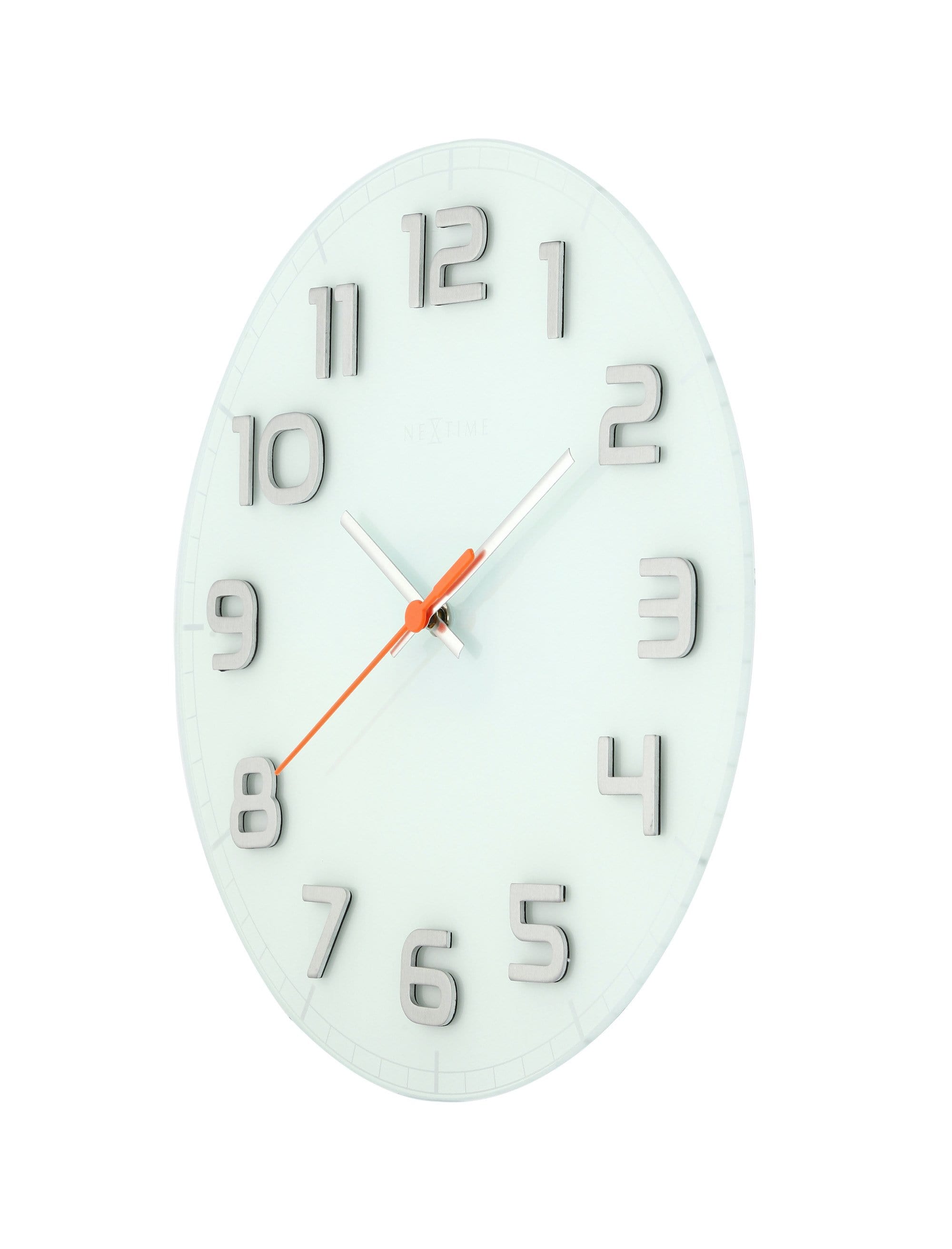 Wall clock - 30 x 3.5 cm - Glass - 'Classy Round' - Goat Corp