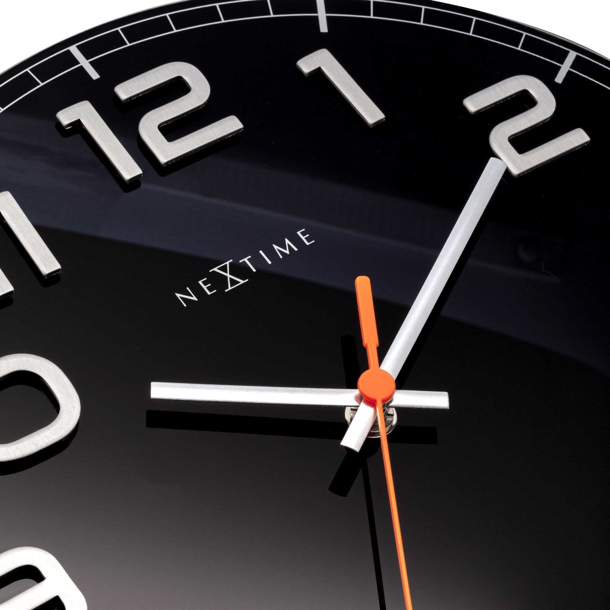 Wall clock - 30 x 3.5 cm - Glass - 'Classy Round' - Goat Corp