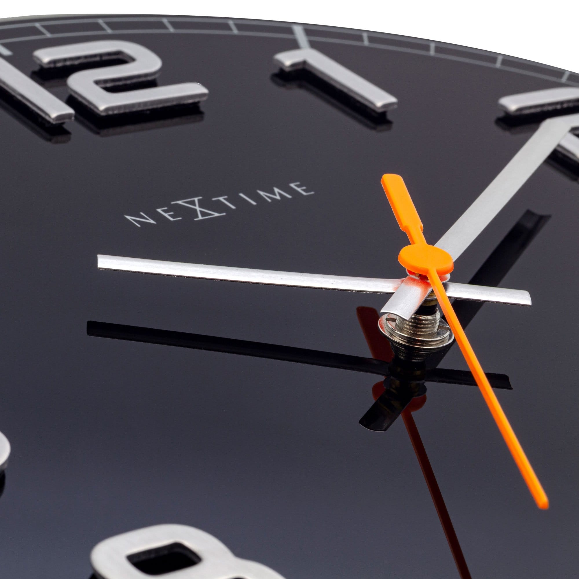 Wall clock - 30 x 3.5 cm - Glass - 'Classy Round' - Goat Corp