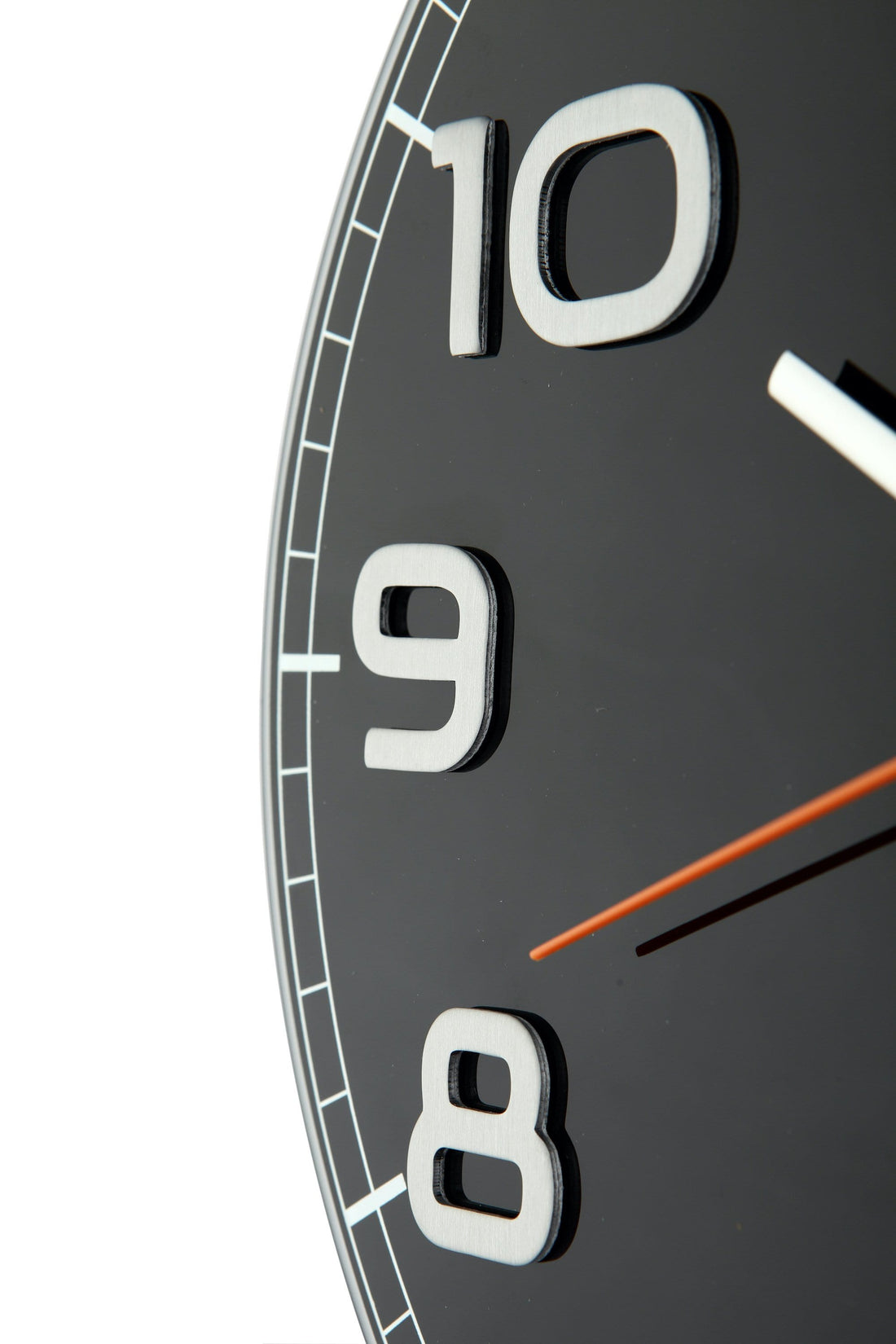 Wall clock - 30 x 3.5 cm - Glass - 'Classy Round' - Goat Corp