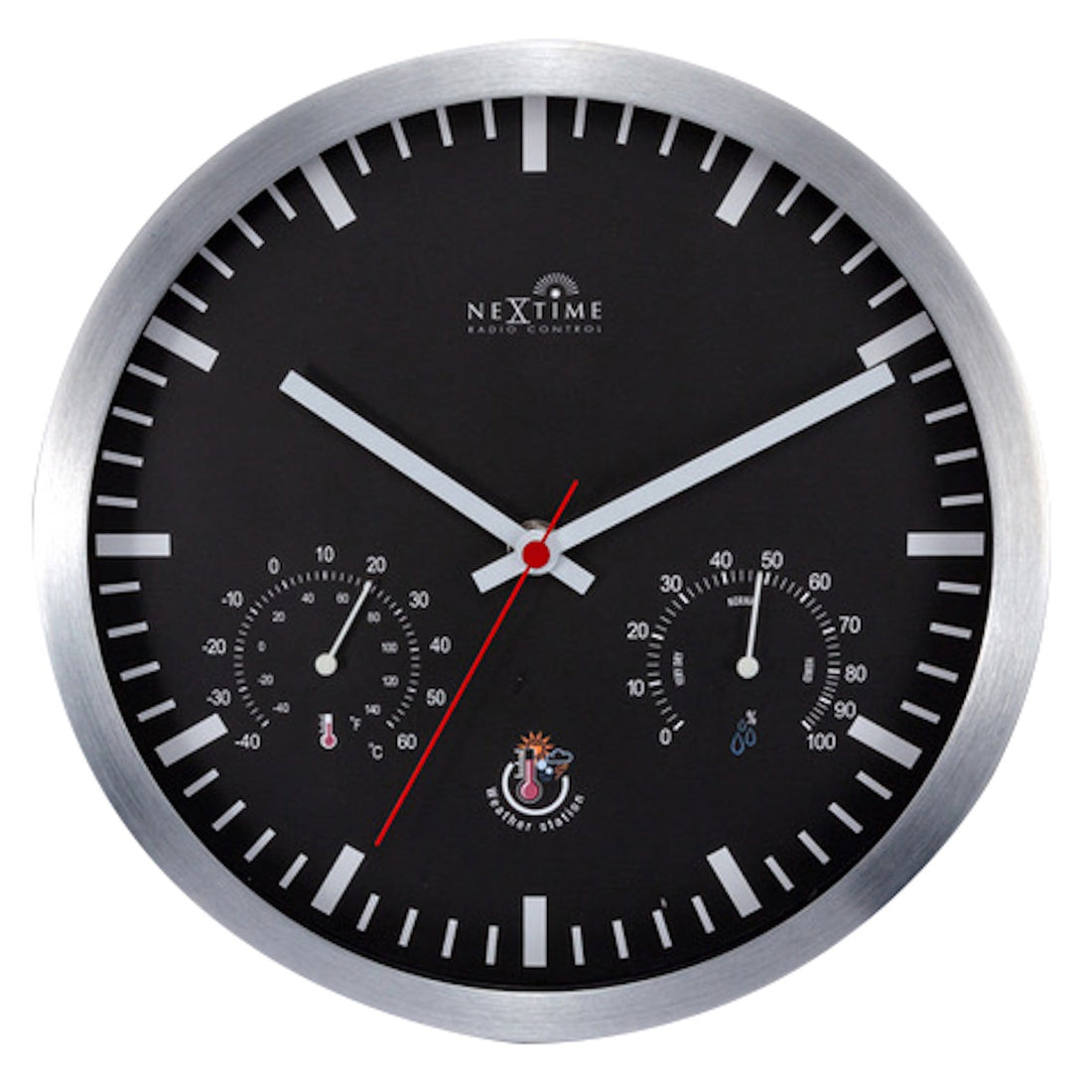 Station clock with Weatherstation - 25cm - Radio controlled - Goat Corp