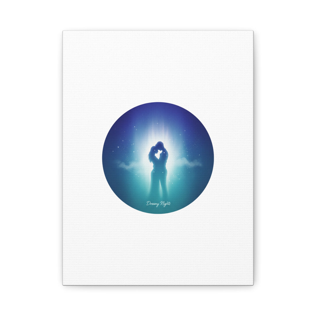 Dreamy Nightscape Canvas | Afterlight Atmospheric Print, Luminous Night Bloom