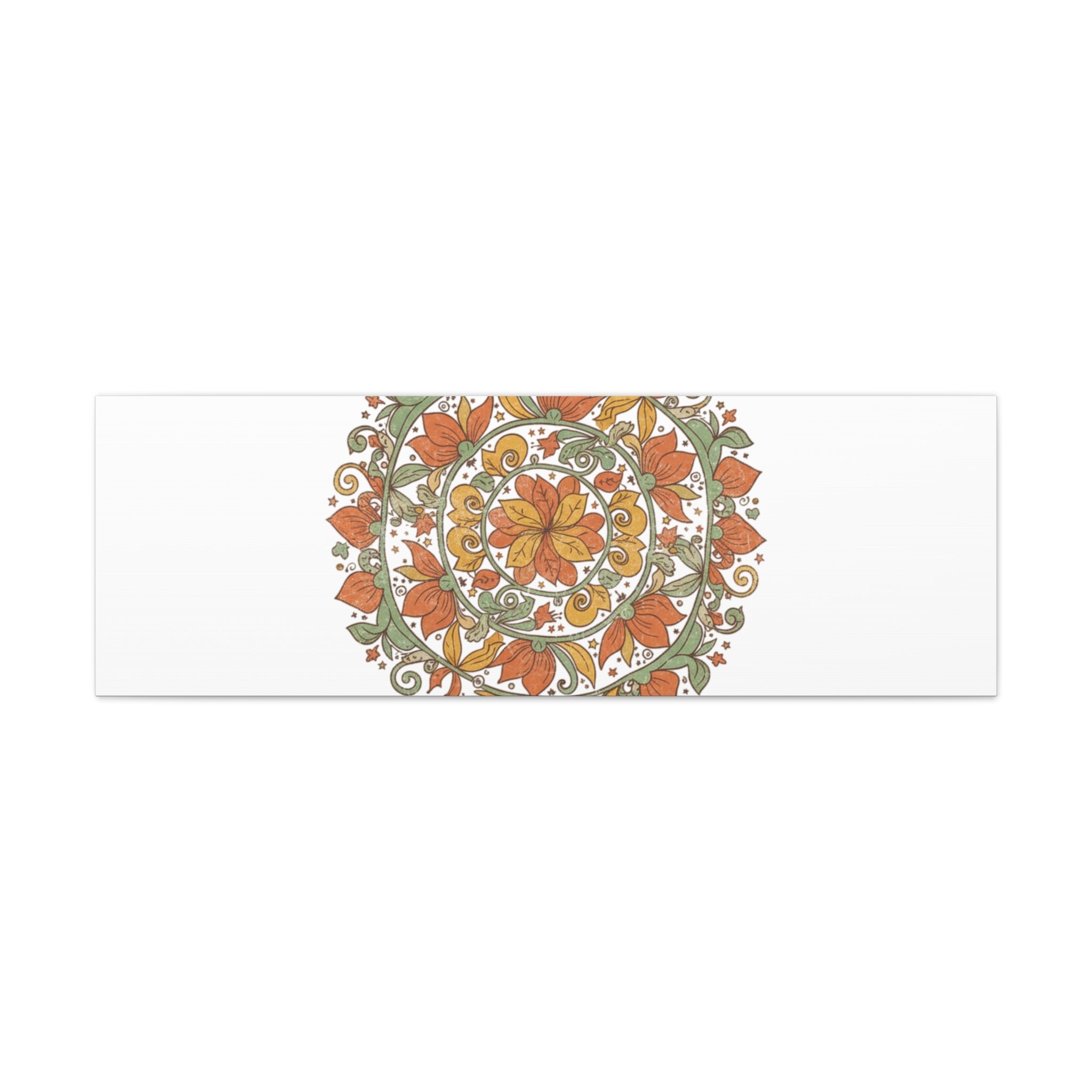 Stay Wild Mandala Canvas, Boho Paisley Wall Art | Artisanal Boho Print