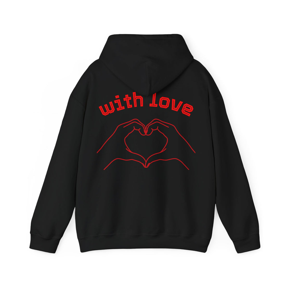 Heartfelt Love Hoodie, Unisex Hooded Sweatshirt for Couples, Valentine's Day Gift, Cozy Love Wear, Cute Friendship Sweatshirt - Goat Corp