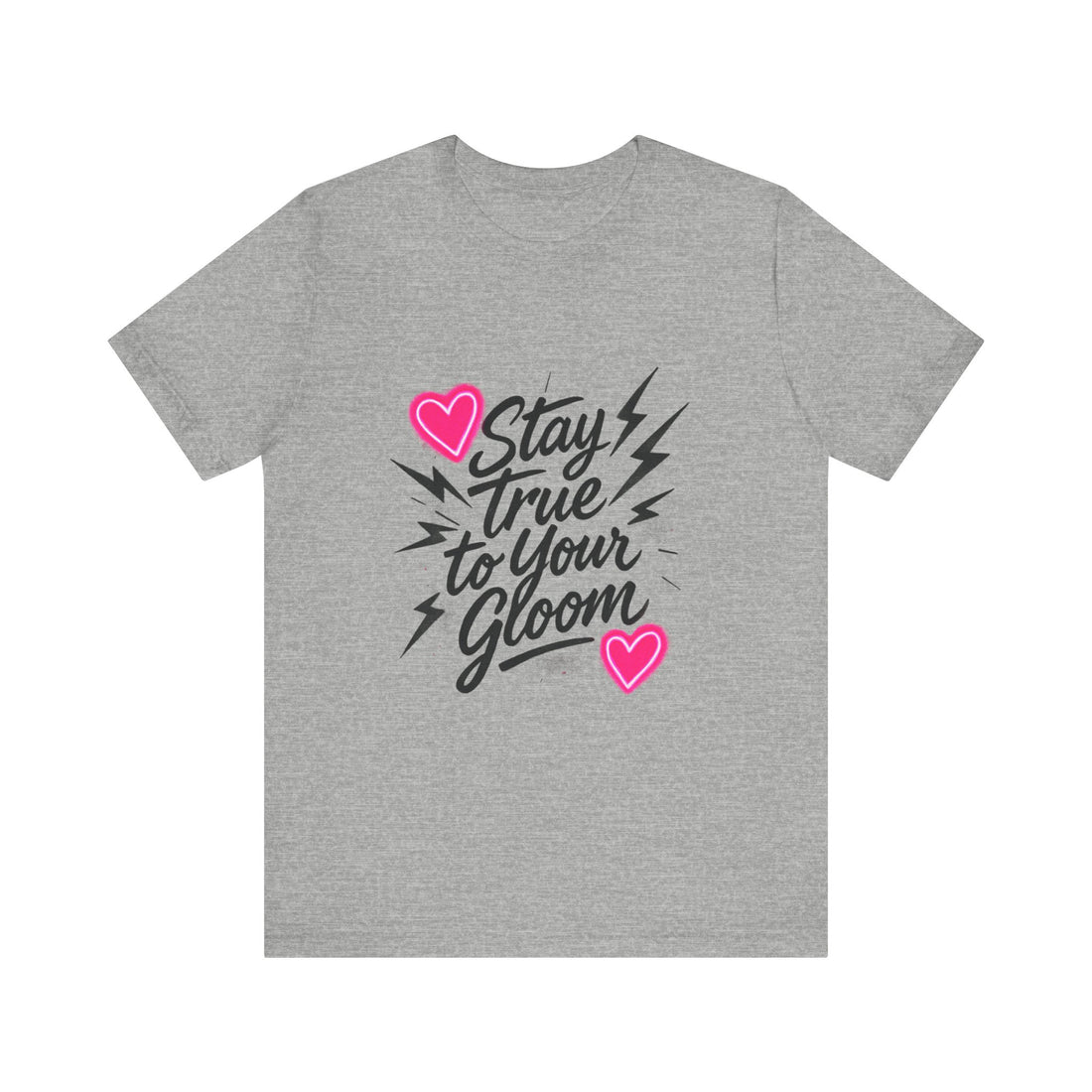 Stay True To Your Gloom T-Shirt — Heart & Lightning Retro Graphic Tee