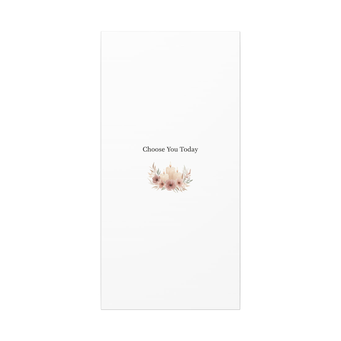 Choose You Today Canvas | Self-Love Valentine, Self Care Wall Art