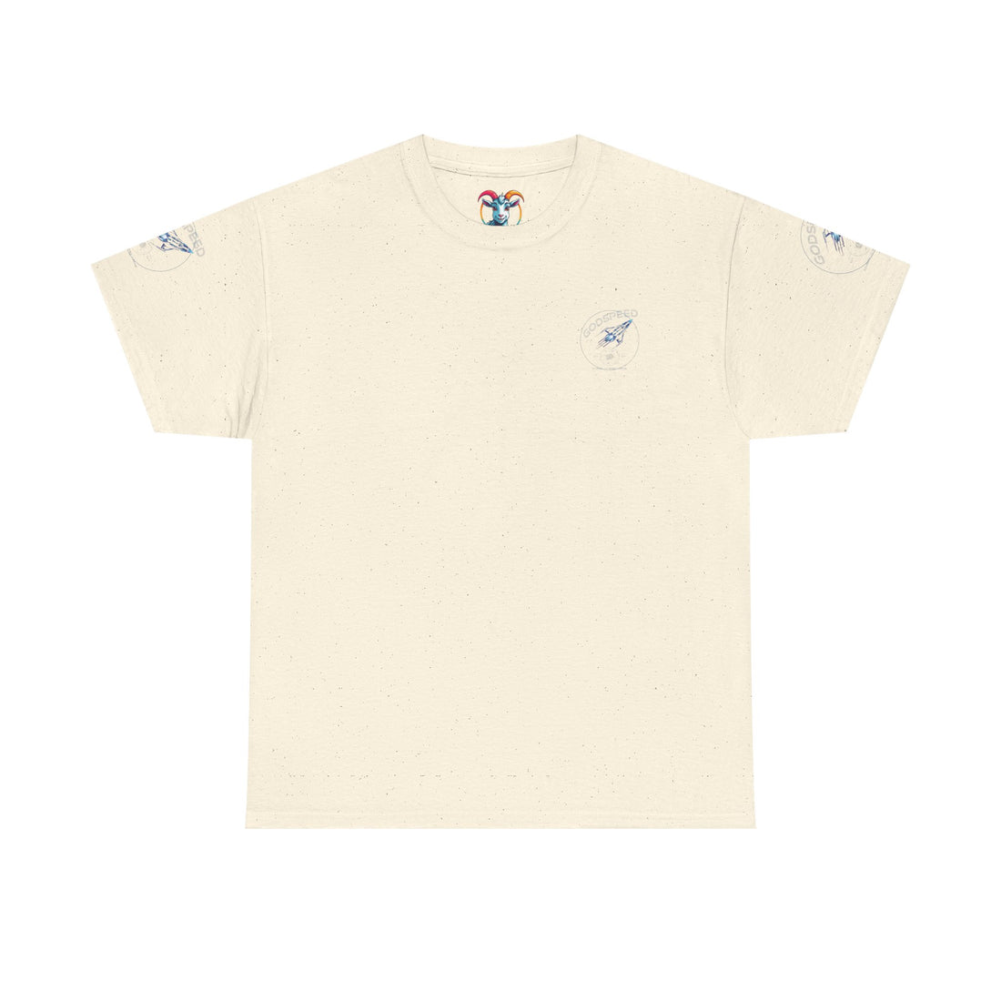 Rocket Space Unisex Tee - Godspeed to the Stars Design - Goat Corp