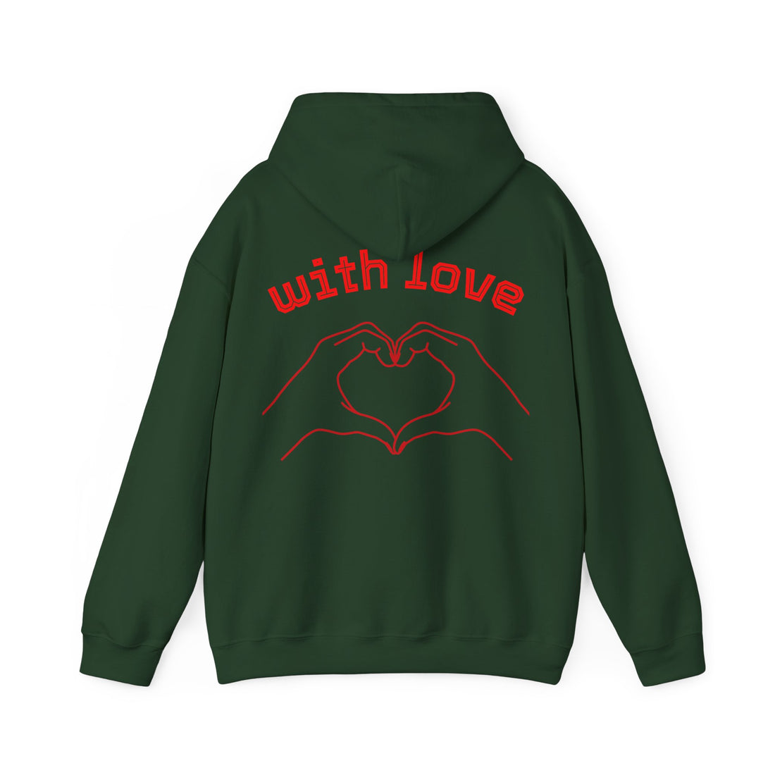 Heartfelt Love Hoodie, Unisex Hooded Sweatshirt for Couples, Valentine's Day Gift, Cozy Love Wear, Cute Friendship Sweatshirt - Goat Corp