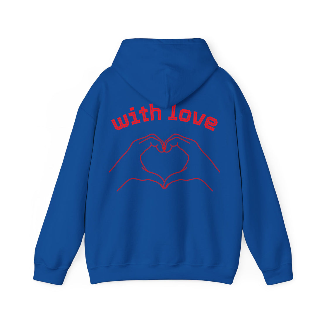 Heartfelt Love Hoodie, Unisex Hooded Sweatshirt for Couples, Valentine's Day Gift, Cozy Love Wear, Cute Friendship Sweatshirt - Goat Corp