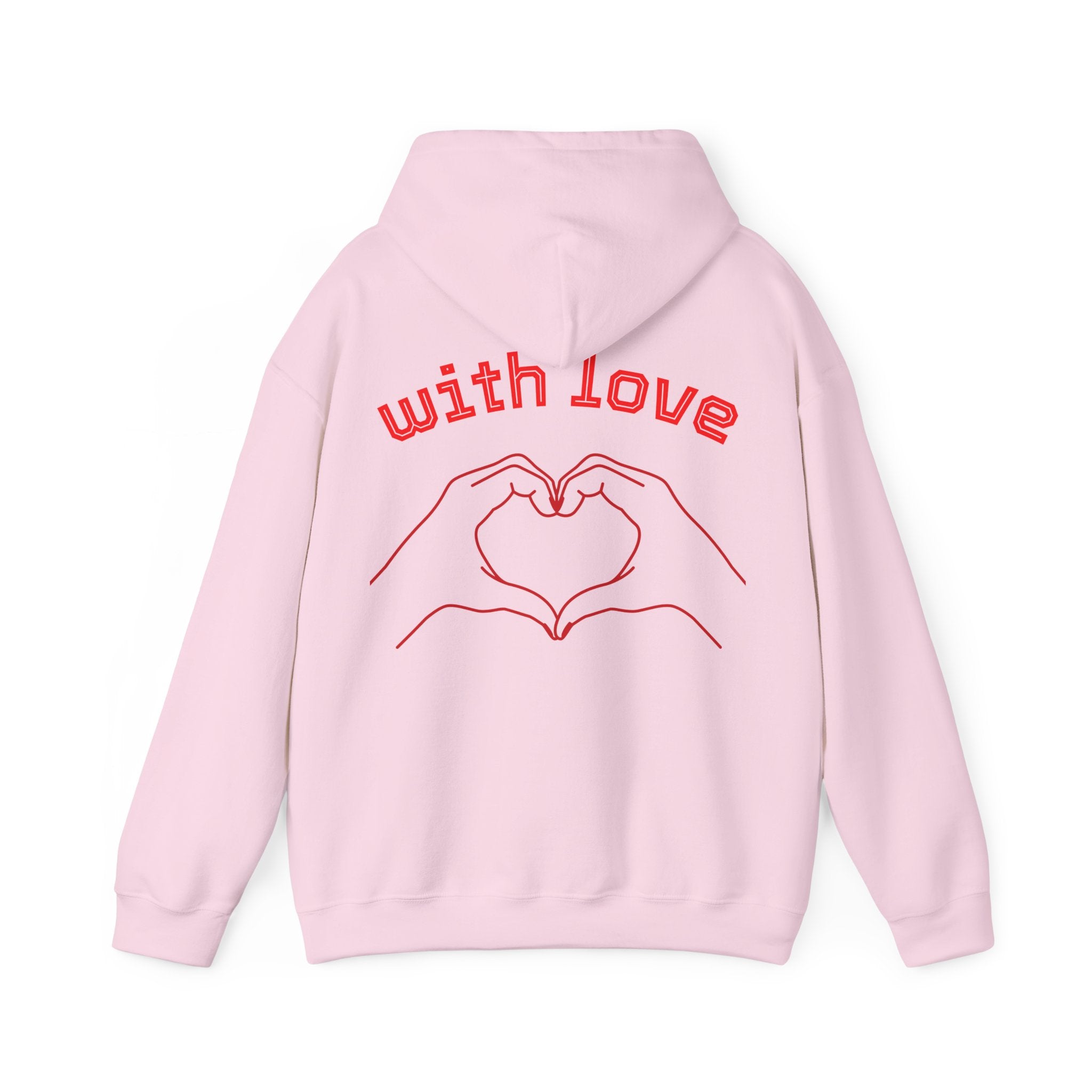 Heartfelt Love Hoodie, Unisex Hooded Sweatshirt for Couples, Valentine's Day Gift, Cozy Love Wear, Cute Friendship Sweatshirt - Goat Corp
