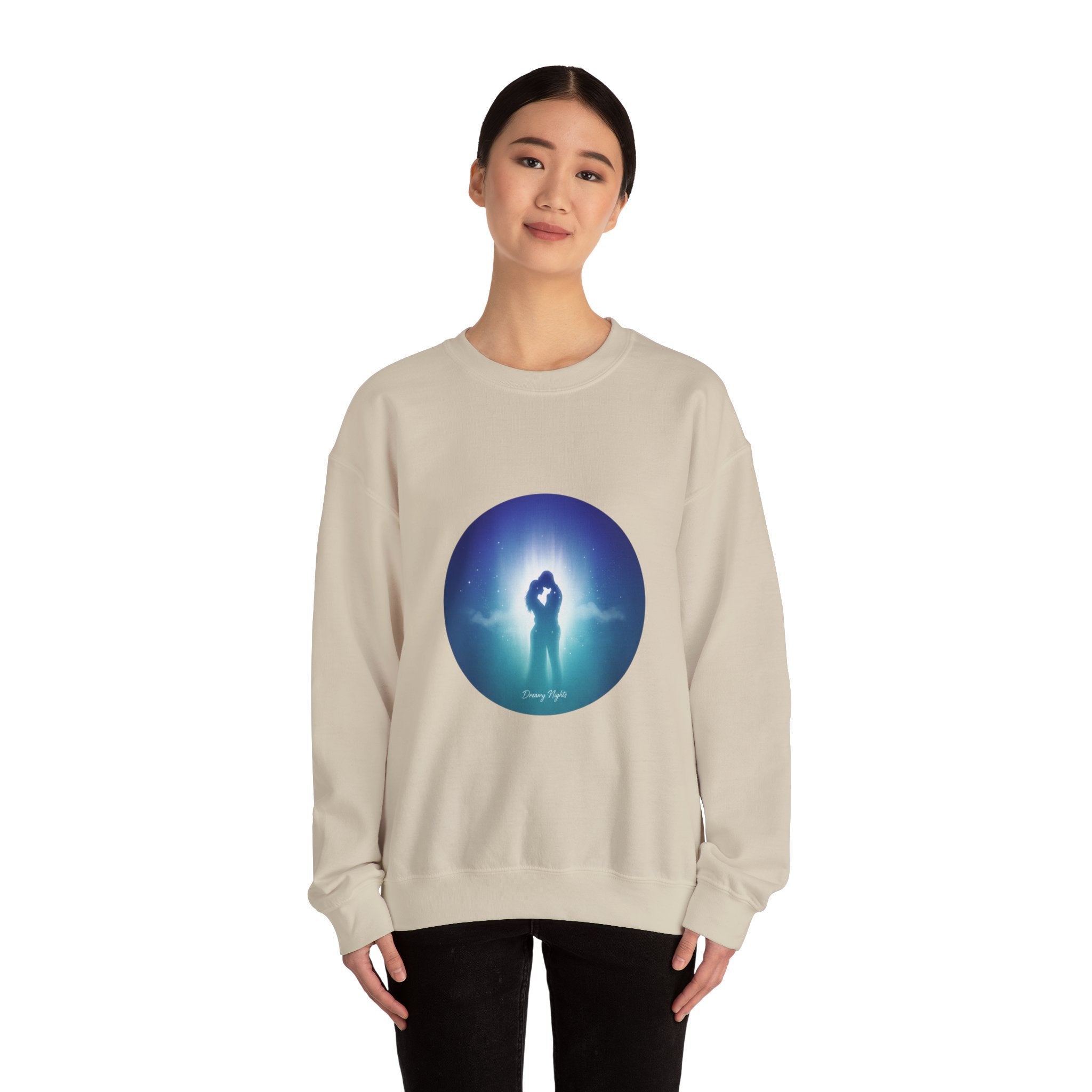 Afterlight Nightscape Crewneck Sweatshirt | luminous, cinematic glow