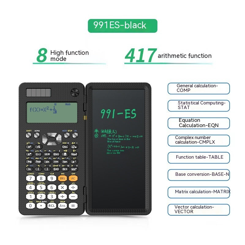 2 In 1 Foldable Scientific Calculators Handwriting Tablet Learning Function Calculator  Foldable Desk Scientific Calculators - Goat Corp